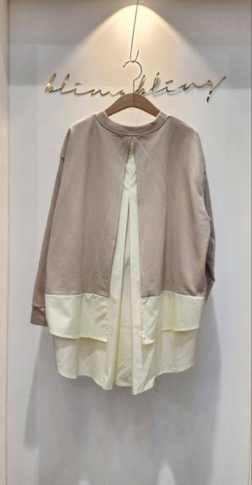 BLING BLING-S韓國代購㊣女裝新款職業熱賣長袖T恤假兩件BLING BLING-S長袖T恤