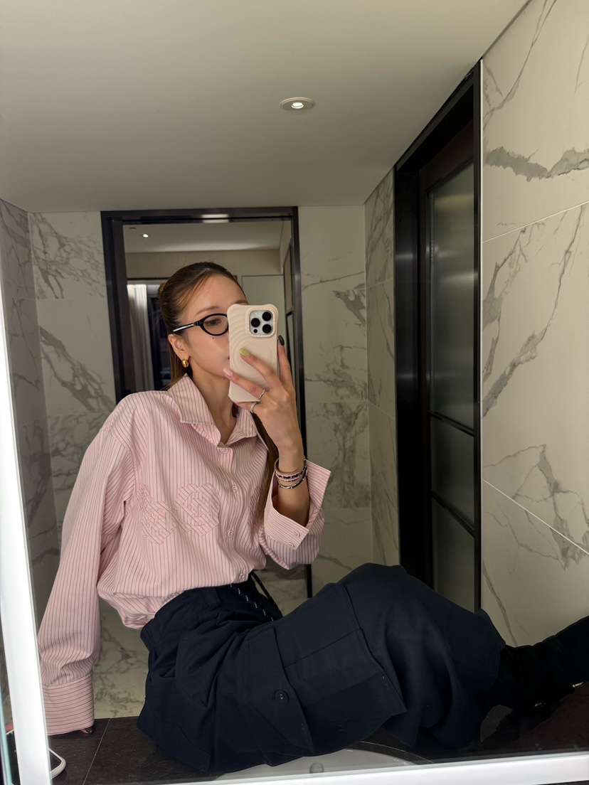 ZEROZERO㊣東大門實拍女士新款時尚推薦人氣襯衫蕾絲衫刺繡ZEROZERO襯衫/蕾絲衫