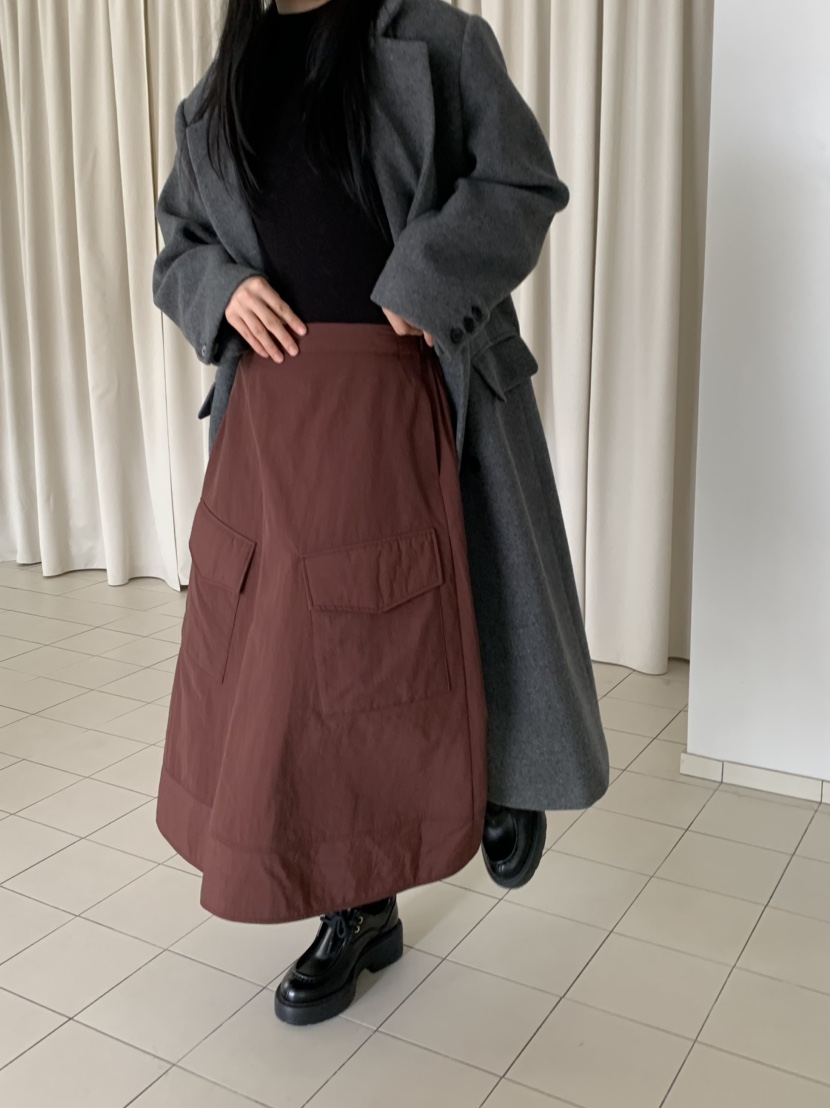 LOVE MY SANTA㊣東大門代購女裝新款人氣職業26春夏長裙口袋Santa/LOVE MY SANTA長裙