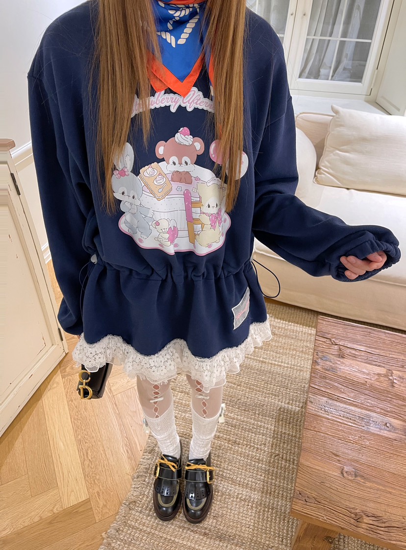 BOUTIQUE-L㊣東大門實拍女裝新款休閑真品熱賣時尚職業衛衣BOUTIQUE-L衛衣