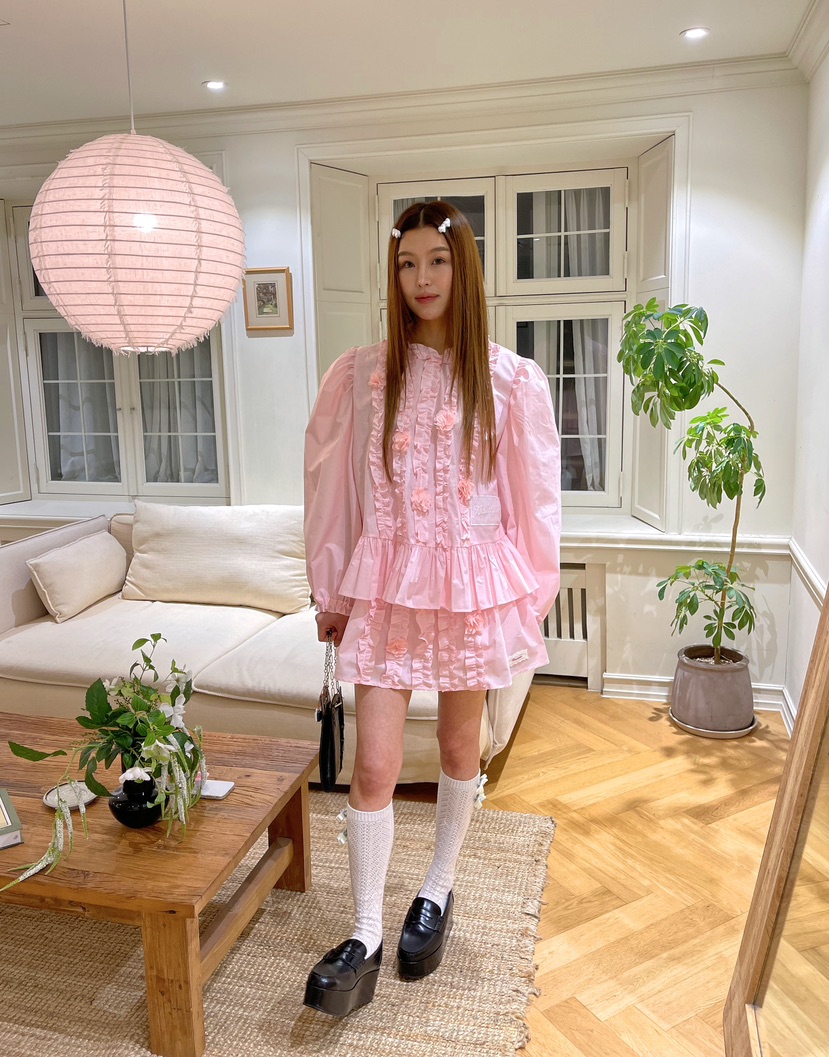 BOUTIQUE-L韓國直郵㊣女士新款26春夏真品職業熱賣休閑短裙BOUTIQUE-L短裙