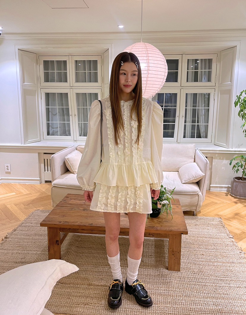 BOUTIQUE-L韓國直郵㊣女士新款26春夏真品職業熱賣休閑短裙BOUTIQUE-L短裙