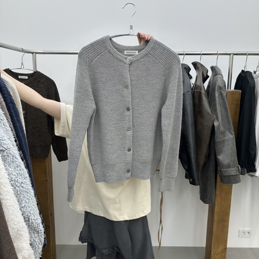 ENHANCE㊣東大門代購女士新品推薦人氣職業時尚26春夏針織衫ENHANCE針織衫圖色2