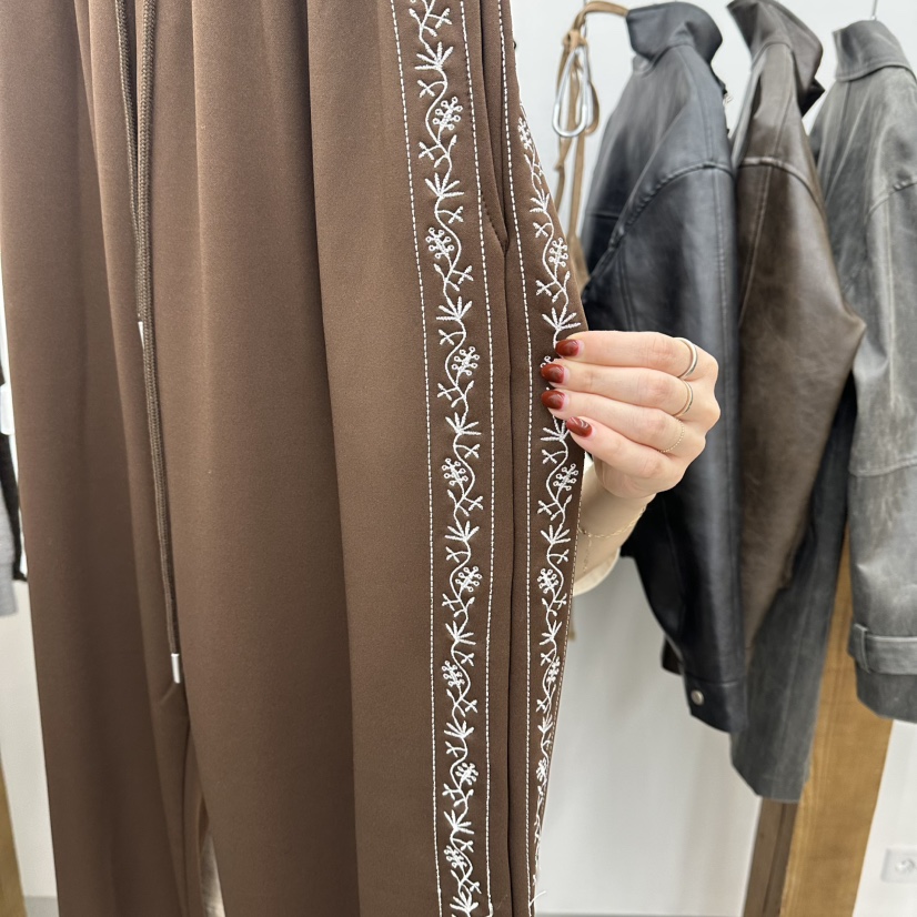 ENHANCE東大門直郵㊣女士新品休閑職業推薦熱賣26春夏休閑褲刺繡ENHANCE休閑褲