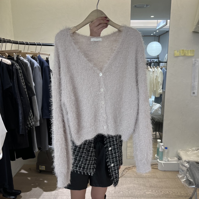 W AND J㊣東大門實拍女士新款休閑26春夏熱賣針織衫春款開衫W AND J針織衫圖色1