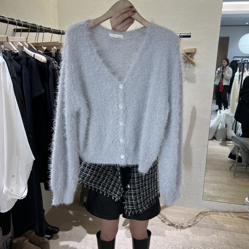 W AND J㊣東大門實拍女士新款休閑26春夏熱賣針織衫春款開衫W AND J針織衫圖色3