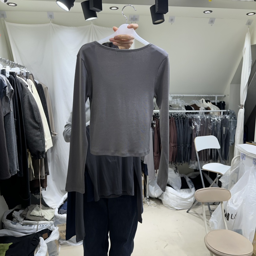 OWNS㊣東大門代購女士新品真品推薦休閑職業26春夏長袖T恤春款OWNS HAUS長袖T恤