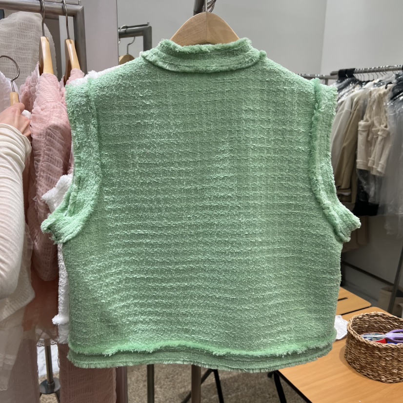 A東大門直郵㊣女士新款時尚推薦人氣休閑26春夏馬甲紐扣背心A STORE馬甲