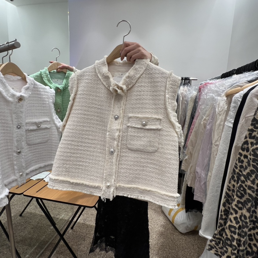 A東大門直郵㊣女士新款時尚推薦人氣休閑26春夏馬甲紐扣背心A STORE馬甲圖色3