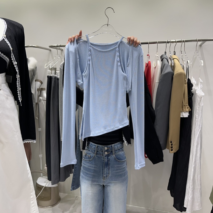 BAIE.38㊣東大門實拍女士新品人氣熱賣套裝兩件套春款紐扣BAIE.38套裝圖色2