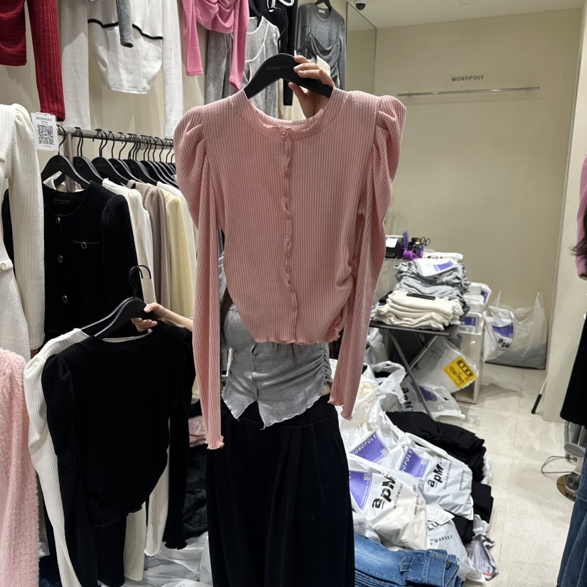 MONOPOLY東大門直郵㊣女裝新品時尚26春夏推薦真品長袖T恤春款MONO_POLY長袖T恤圖色3