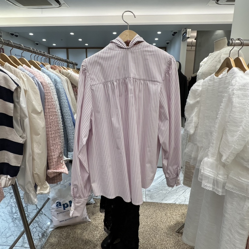 A㊣東大門實拍女士新款真品熱賣26春夏推薦時尚職業襯衫蕾絲衫A STORE襯衫/蕾絲衫