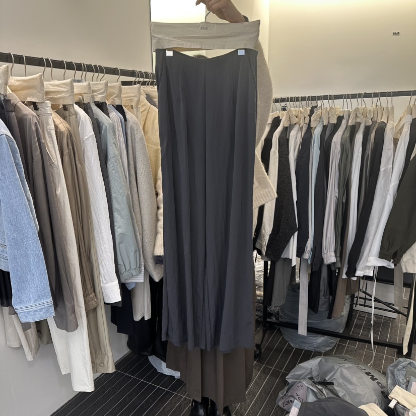 FIND-P韓國直郵㊣女裝新款26春夏休閑時尚人氣職業休閑褲春款FIND-P休閑褲圖色2墨色