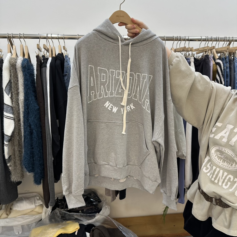 DELIGHT-L㊣東大門實拍女士新品26春夏推薦衛衣連帽衫春款DELIGHT-L衛衣圖色2