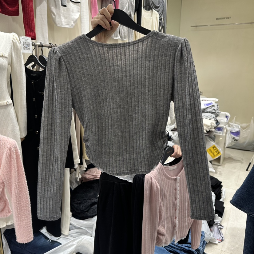 MONOPOLY㊣東大門代購女裝新品休閑真品26春夏推薦針織衫春款MONO_POLY針織衫