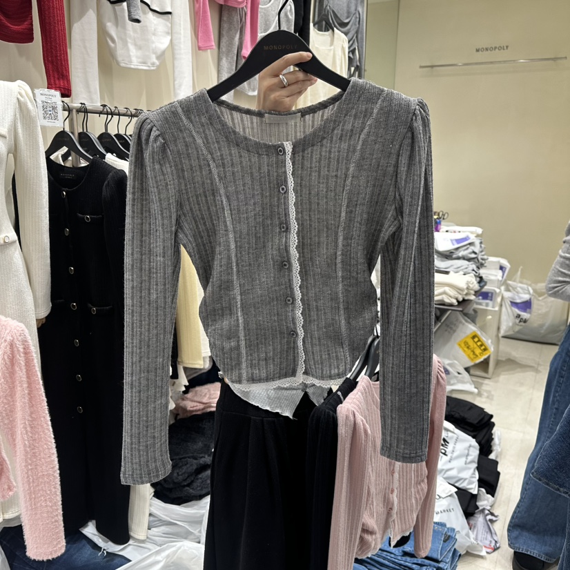 MONOPOLY㊣東大門代購女裝新品休閑真品26春夏推薦針織衫春款MONO_POLY針織衫圖色2