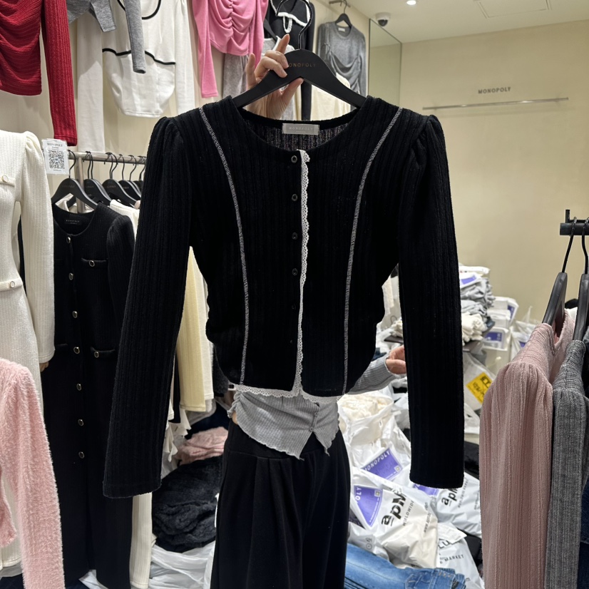 MONOPOLY㊣東大門代購女裝新品休閑真品26春夏推薦針織衫春款MONO_POLY針織衫圖色4
