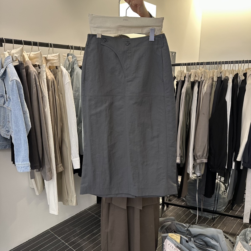 FIND-P㊣東大門代購女士新品推薦人氣26春夏時尚職業長裙春款FIND-P長裙圖色2