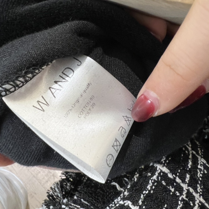 W AND J韓國直郵㊣女裝新款人氣職業真品26春夏休閑時尚衛衣W AND J衛衣