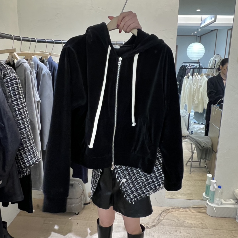 W AND J韓國直郵㊣女裝新款人氣職業真品26春夏休閑時尚衛衣W AND J衛衣圖色2