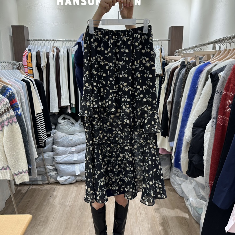 HANSUNGHYUN㊣東大門代購女士新品休閑人氣推薦熱賣長裙春款HANSUNGHYUN長裙圖色2