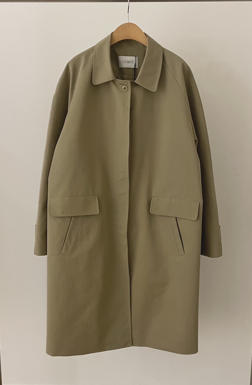 COMETE東大門直郵㊣女裝新品時尚休閑熱賣推薦真品長款風衣COMETE長款風衣圖色2
