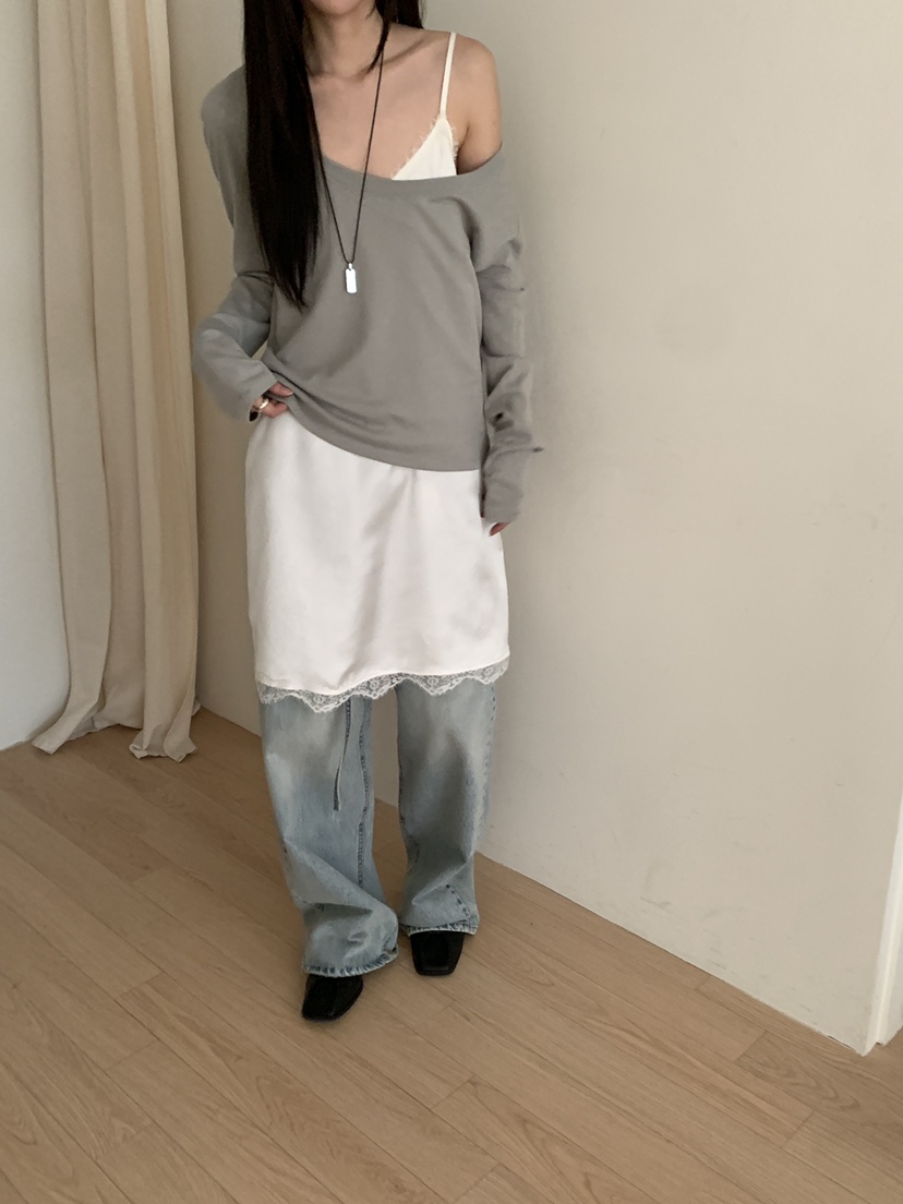 B_GARDER㊣東大門代購女裝新款26春夏時尚休閑推薦連衣裙蕾絲B.GARDER連衣裙