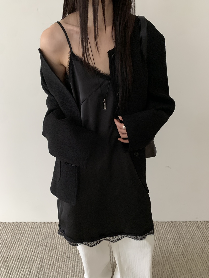 B_GARDER㊣東大門代購女裝新款26春夏時尚休閑推薦連衣裙蕾絲B.GARDER連衣裙