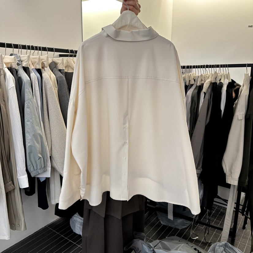 FIND-P東大門直郵㊣女裝新品真品26春夏襯衫蕾絲衫春款開衩FIND-P襯衫/蕾絲衫