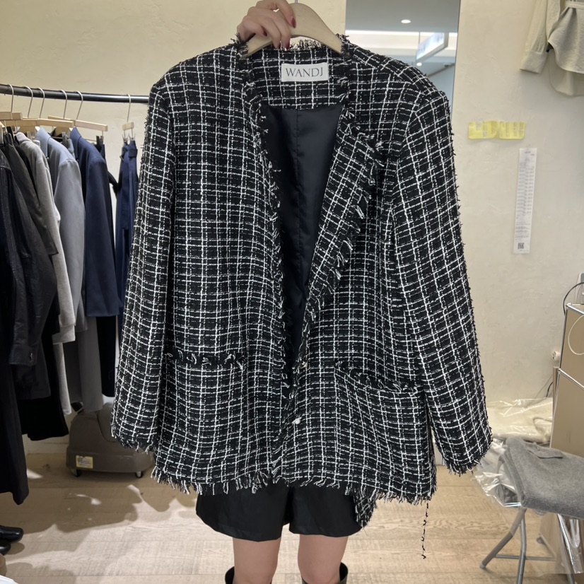 W AND J韓國直郵㊣女裝新品休閑真品職業26春夏推薦夾克春款W AND J夾克圖色2