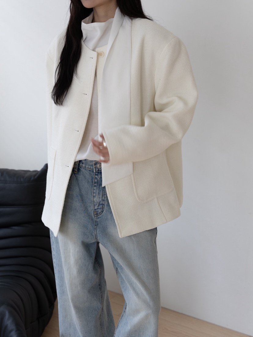 B_GARDER㊣東大門實拍女士新款推薦休閑時尚熱賣夾克粗花呢B.GARDER夾克