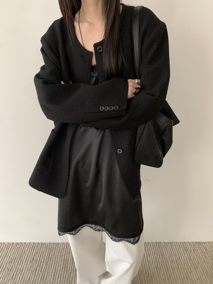 B_GARDER㊣東大門實拍女士新款推薦休閑時尚熱賣夾克粗花呢B.GARDER夾克