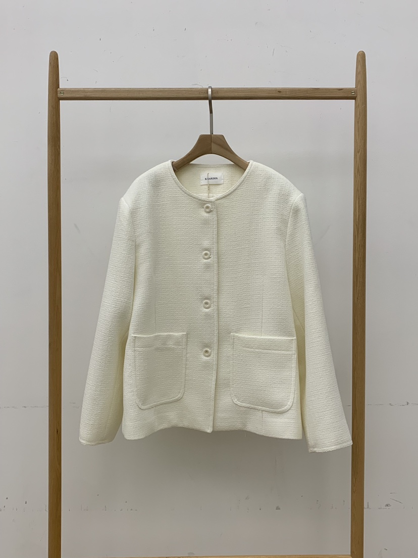 B_GARDER㊣東大門實拍女士新款推薦休閑時尚熱賣夾克粗花呢B.GARDER夾克圖色1