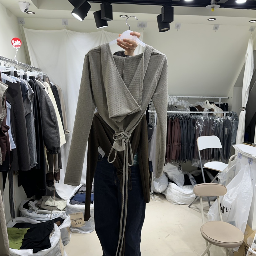 OWNS㊣東大門實拍女裝新品熱賣職業時尚人氣長袖T恤連帽衫春款OWNS HAUS長袖T恤