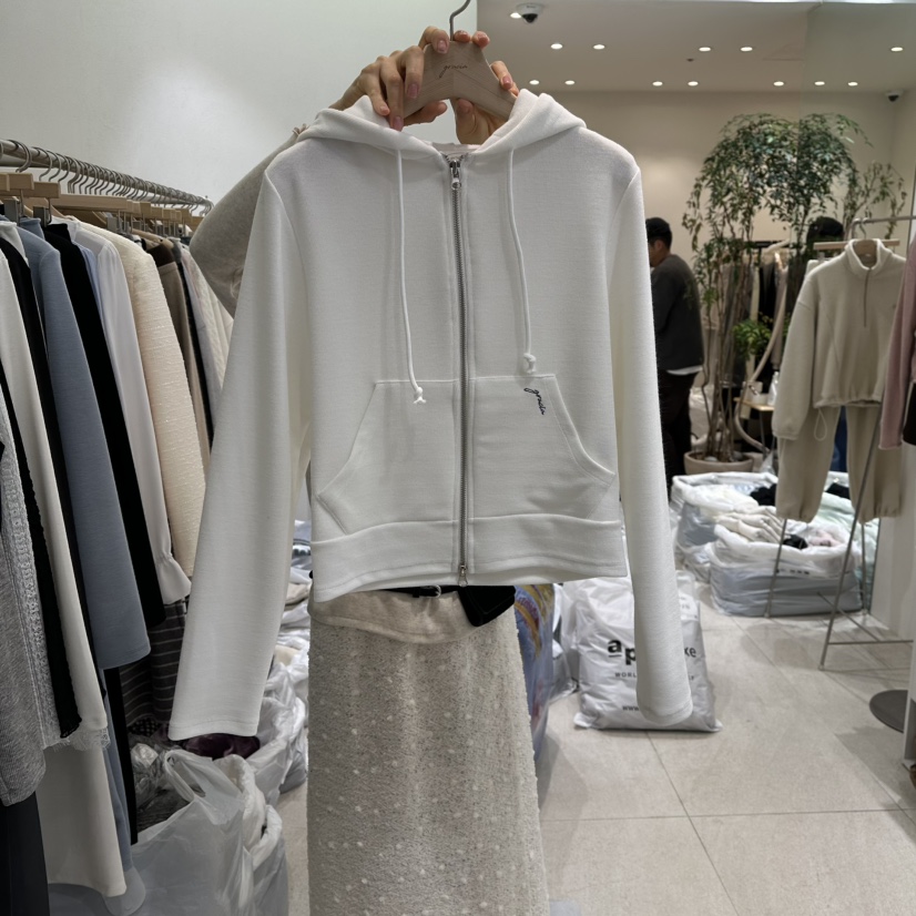 GRACIA東大門直郵㊣女裝新款26春夏時尚熱賣真品衛衣拉鏈春款GRACIA衛衣圖色1