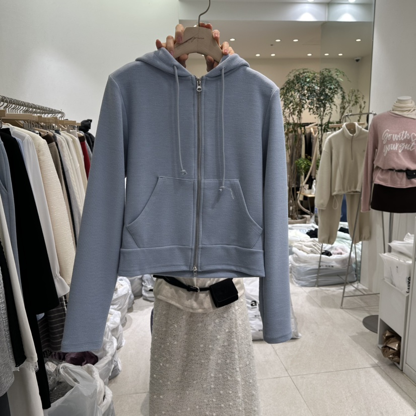 GRACIA東大門直郵㊣女裝新款26春夏時尚熱賣真品衛衣拉鏈春款GRACIA衛衣圖色2