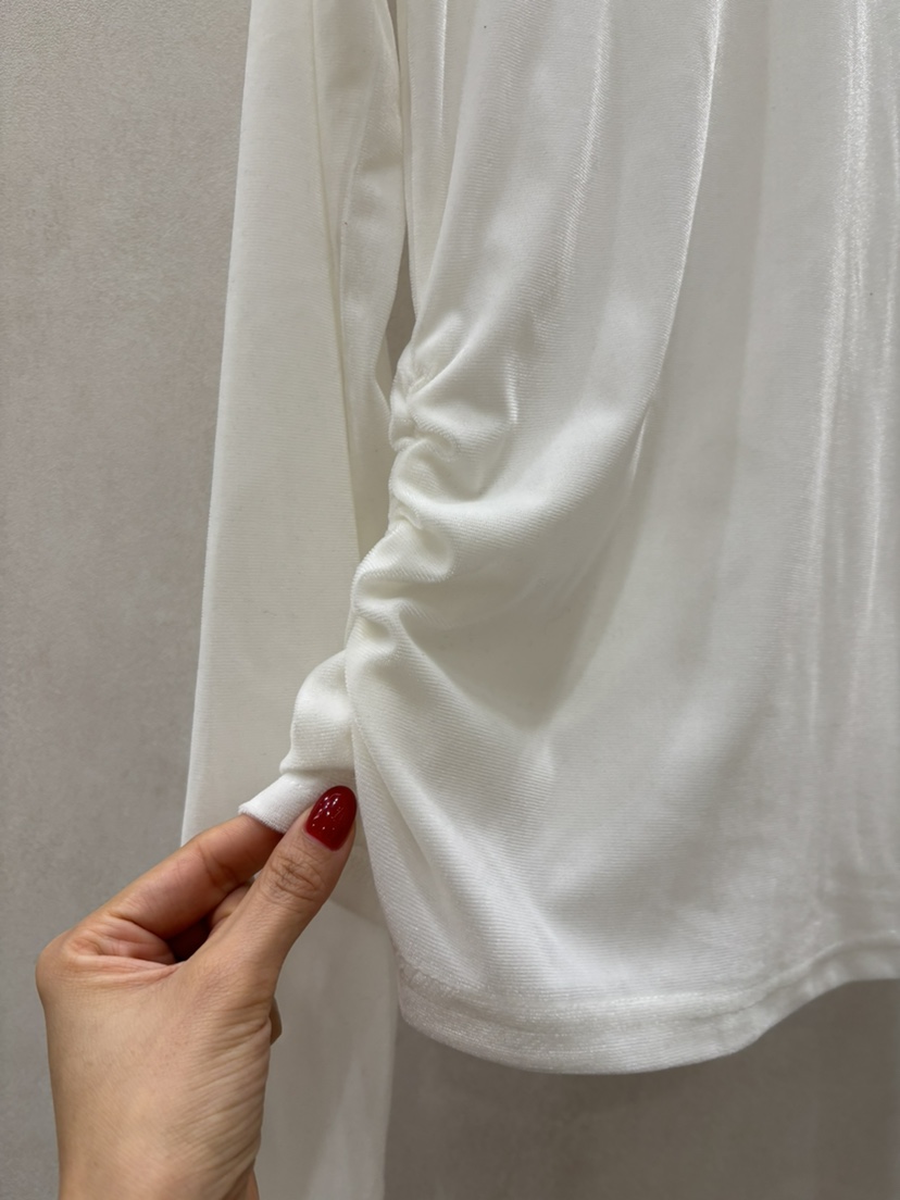 WHO IS SHE韓國代購㊣女士新品熱賣長袖T恤天鵝絨兩面穿春款WHO IS SHE長袖T恤