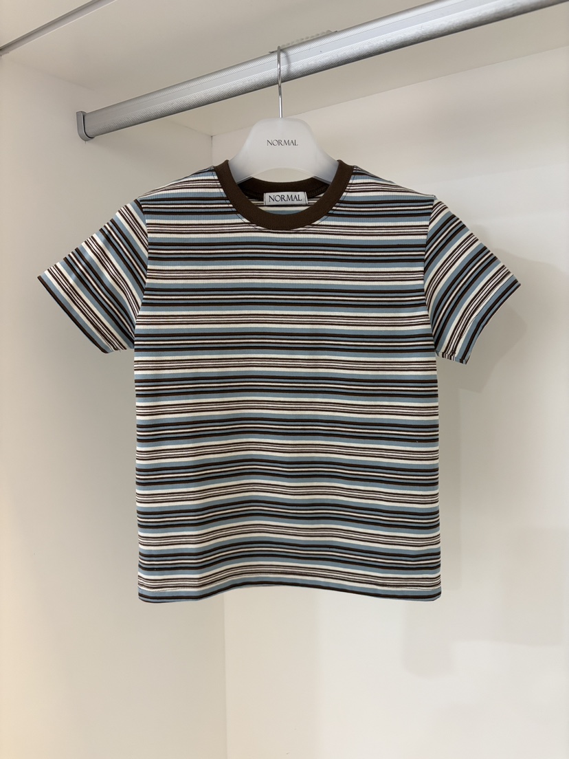 NORMAL韓國直郵㊣女士新品真品時尚26春夏人氣熱賣休閑職業T恤NORMALT恤圖色1