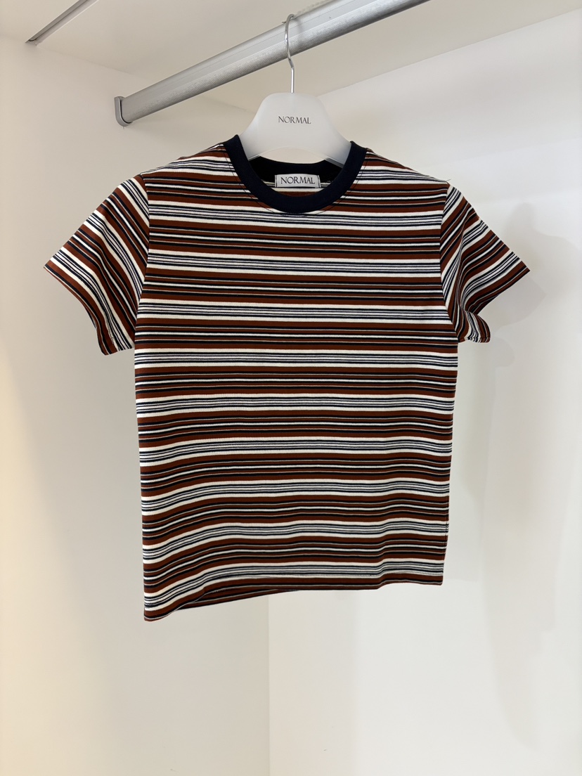 NORMAL韓國直郵㊣女士新品真品時尚26春夏人氣熱賣休閑職業T恤NORMALT恤圖色2