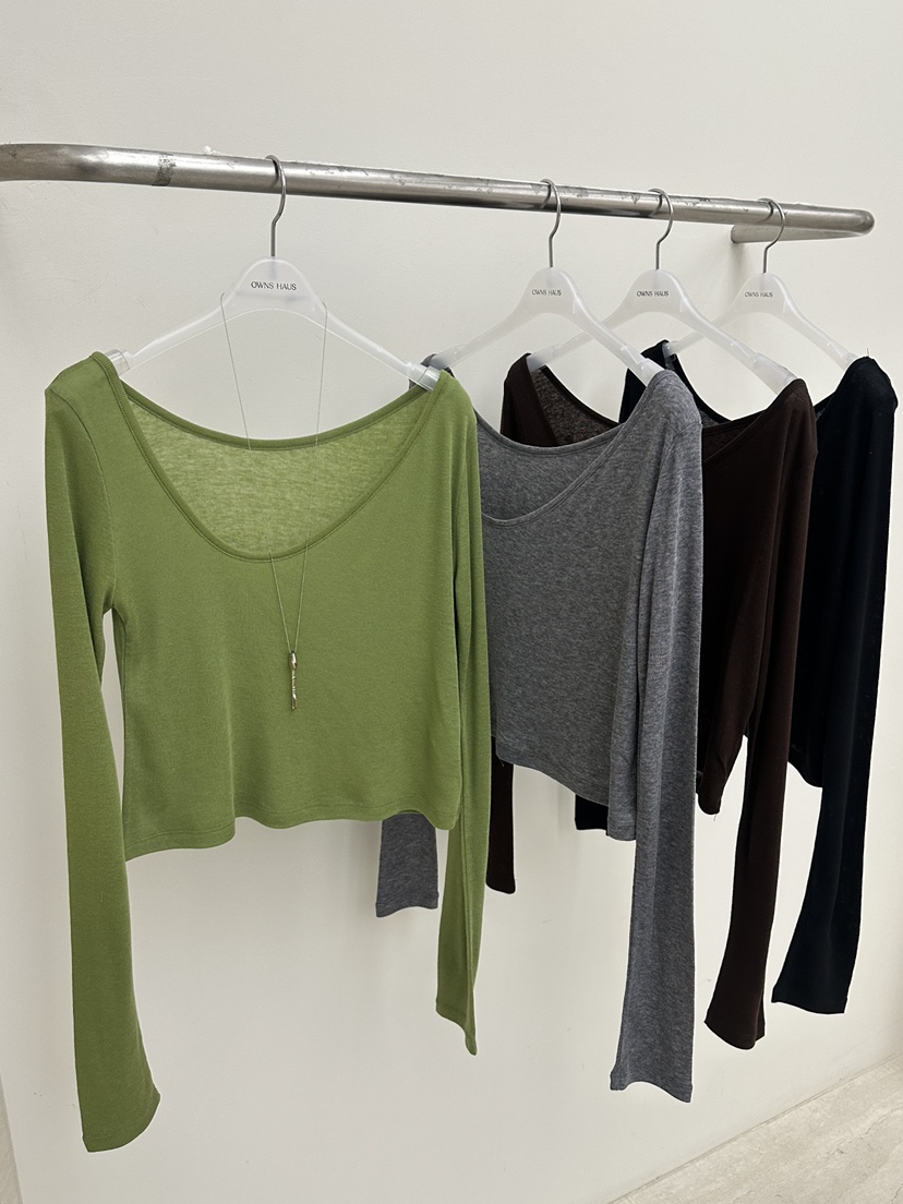 OWNS韓國代購㊣女士新款時尚休閑推薦熱賣職業長袖T恤不含內搭OWNS HAUS長袖T恤