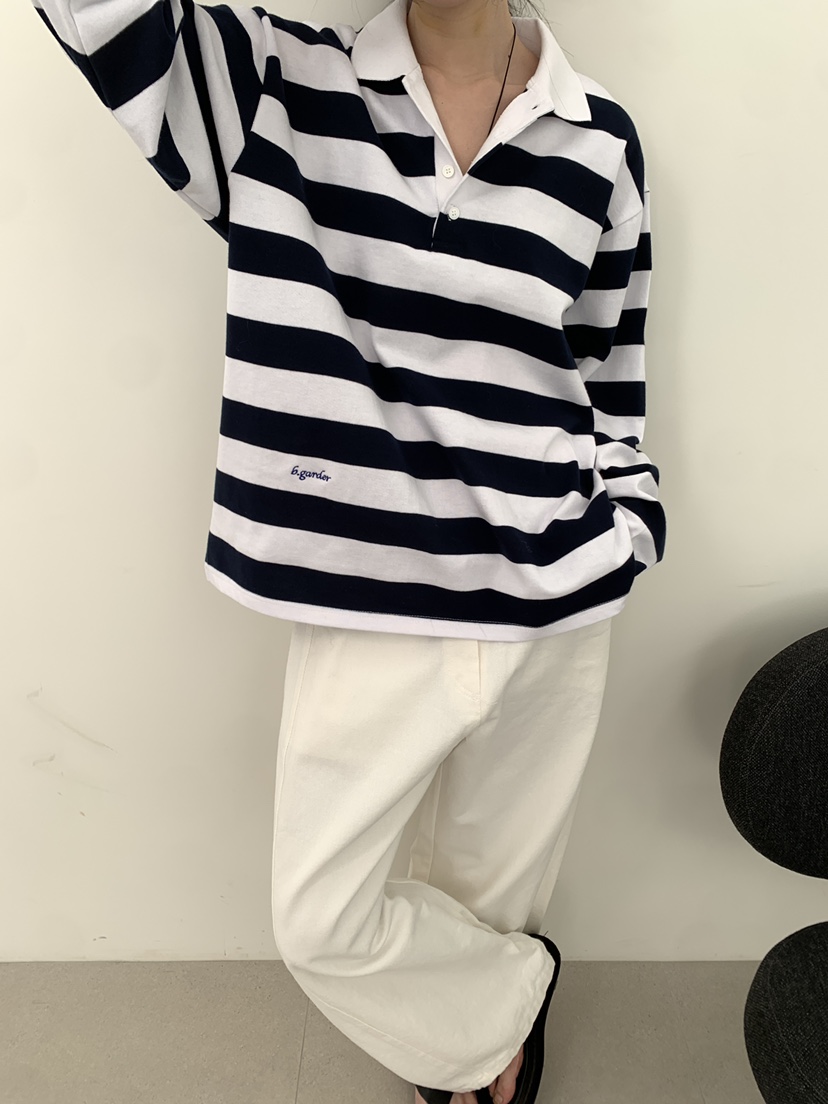 B_GARDER韓國直郵㊣女士新款熱賣職業26春夏真品休閑長袖T恤B.GARDER長袖T恤