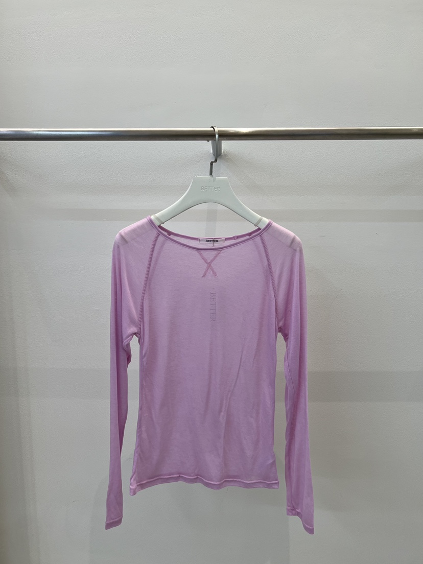 BETTER㊣東大門實拍女裝新品26春夏休閑人氣熱賣長袖T恤春款BETTER長袖T恤圖色2