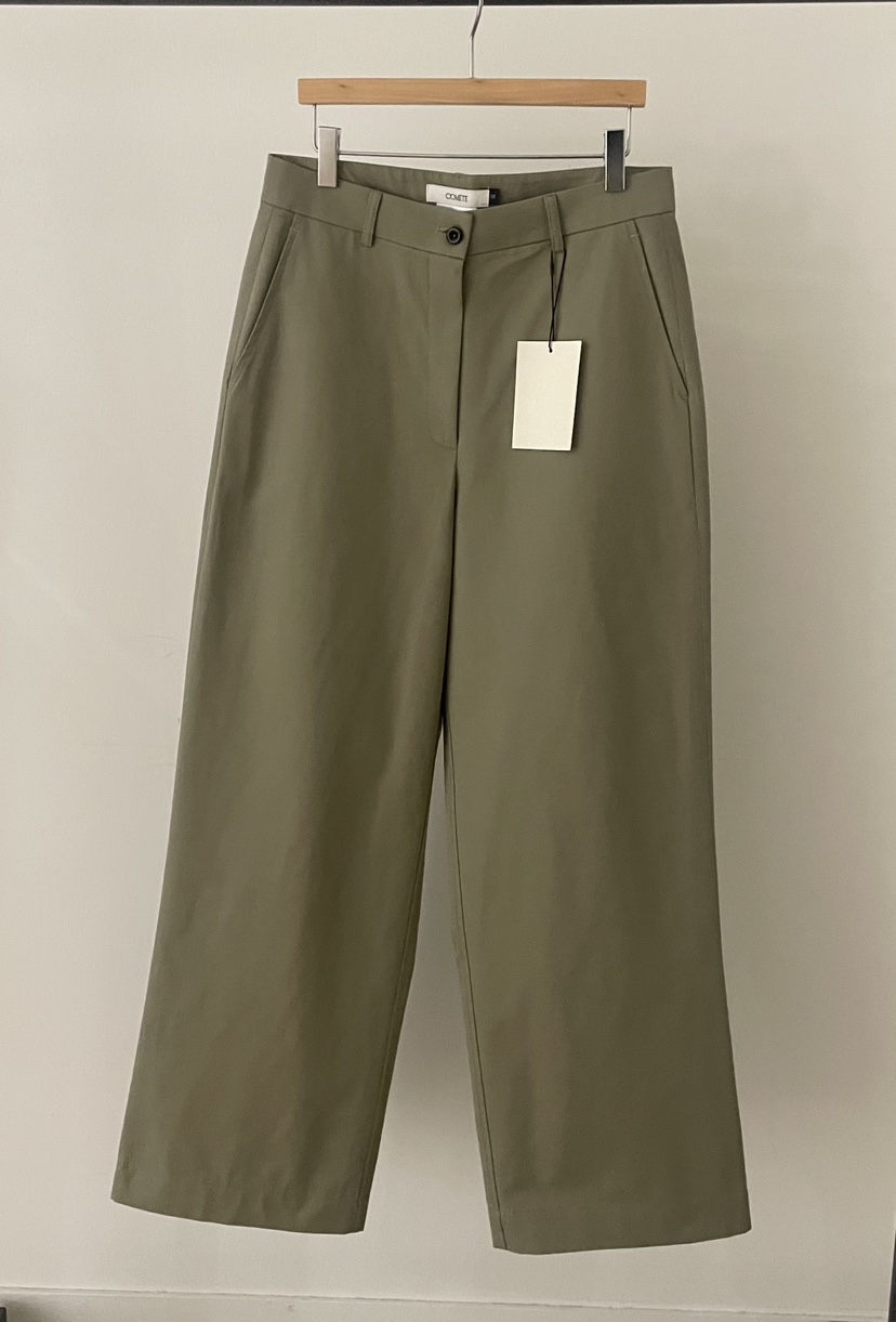 COMETE韓國代購㊣女裝新款真品推薦人氣休閑職業時尚休閑褲COMETE休閑褲圖色1