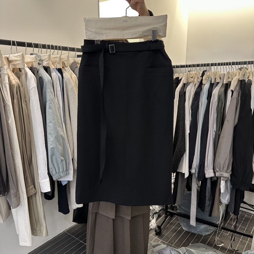 FIND-P東大門直郵㊣女士新品推薦休閑時尚真品長裙含腰帶春款FIND-P長裙圖色2