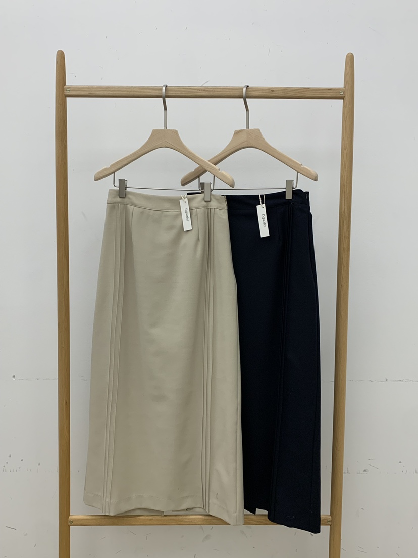 B_GARDER韓國代購㊣女士新品人氣26春夏熱賣休閑推薦長裙褶裥B.GARDER長裙