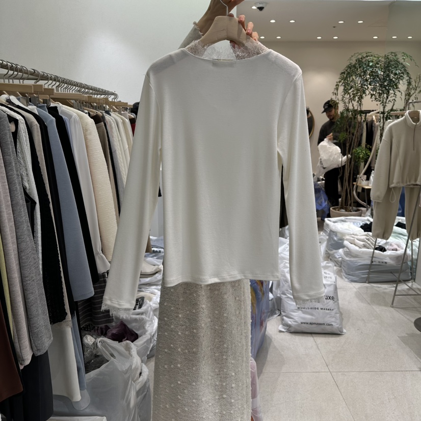 GRACIA東大門直郵㊣女士新品26春夏休閑時尚長袖T恤系帶春款GRACIA長袖T恤