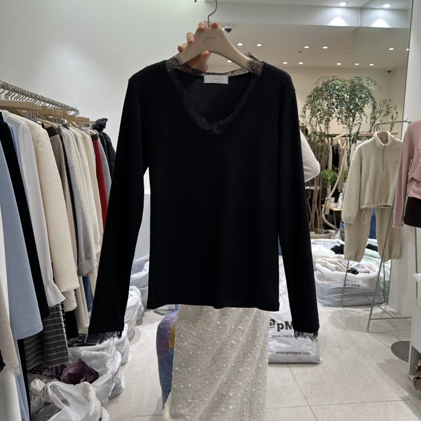 GRACIA東大門直郵㊣女士新品26春夏休閑時尚長袖T恤系帶春款GRACIA長袖T恤圖色3