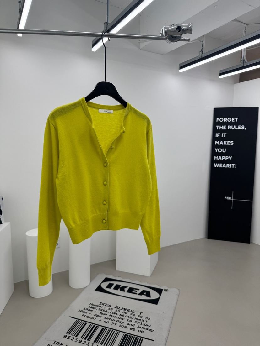 RED-A㊣東大門實拍女裝新品休閑熱賣推薦人氣26春夏針織衫開衫RED-A針織衫圖色1