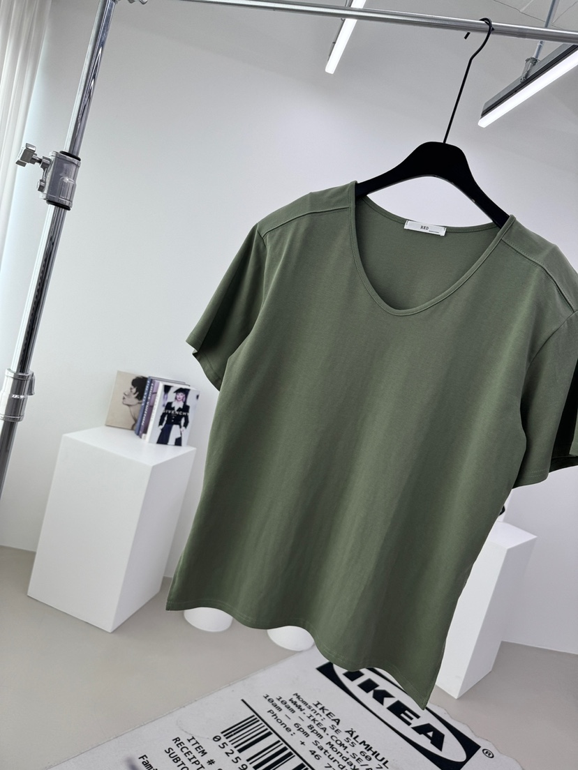 RED-A韓國直郵㊣女士新款推薦26春夏休閑人氣真品職業熱賣T恤RED-AT恤圖色2
