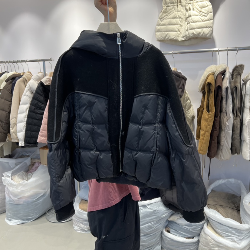 SIMPLE PARK/WMSTORY東大門直郵㊣女士新品26春夏短款羽絨服鵝絨SIMPLE PARK/WMSTORY短款羽絨服圖色3